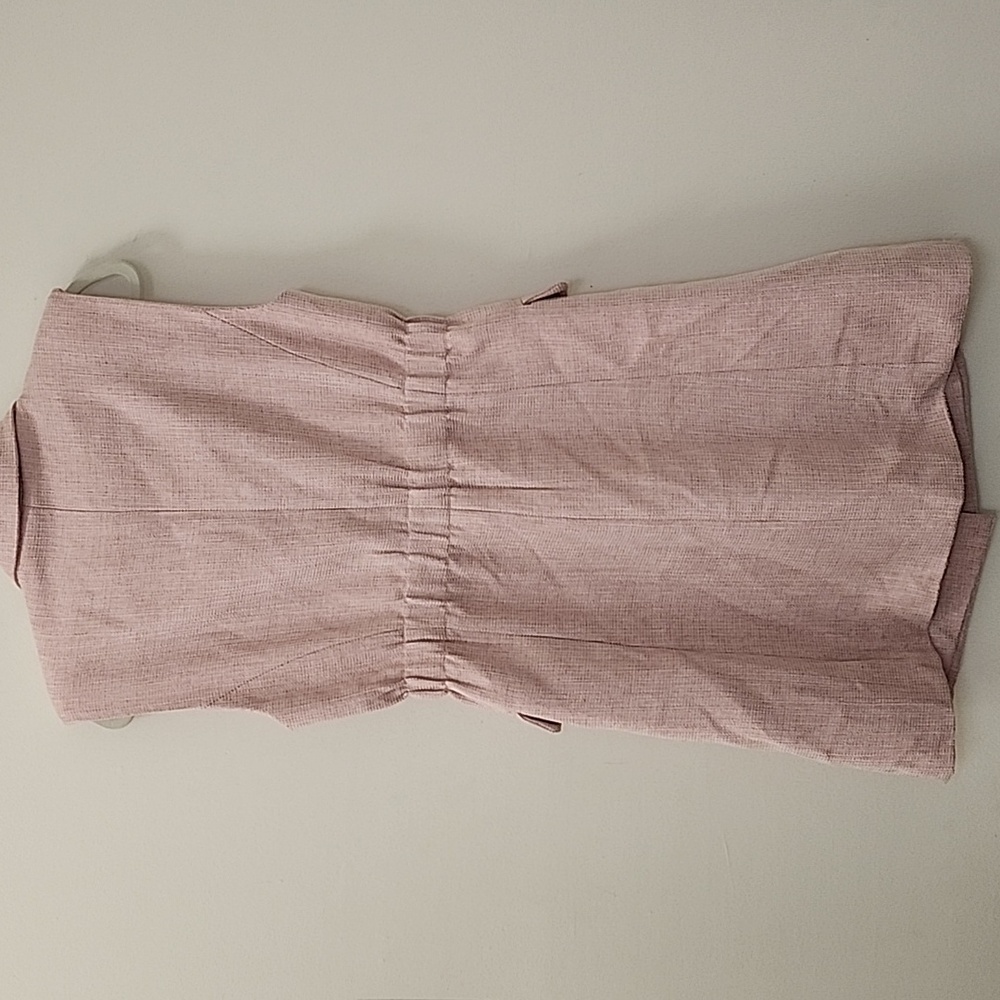 Taylor Tillman Classic Pink Tweed Sleeveless Double-Breasted Blazer Tiff Dress M - Picture 8 of 16
